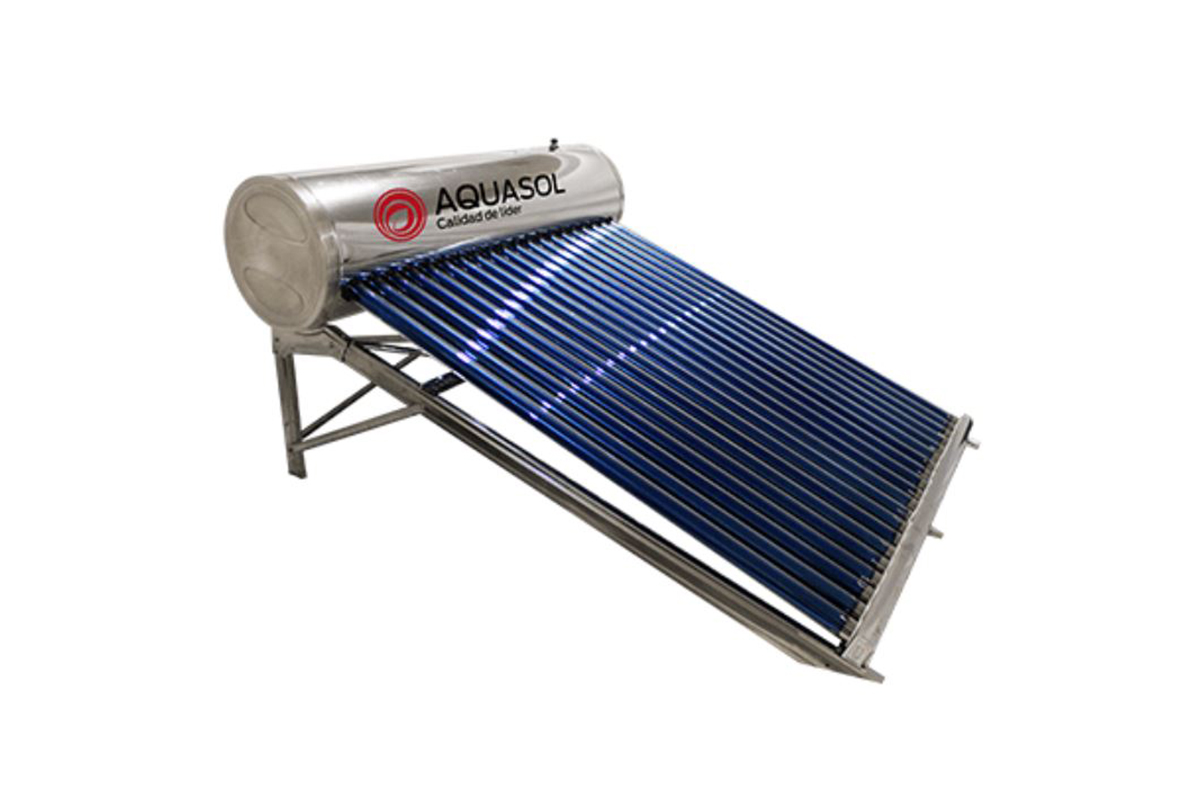 Calentador Solar 217 lts con sistema de gravedad Inox, 20 tubos