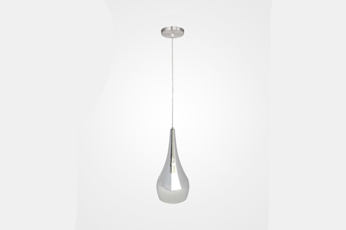 Candil decorativo para techo acabado cromo 