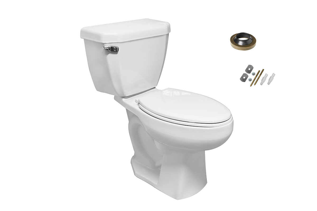 Paquete handicapped color blanco, incluye asiento, cuello de cera y pijas