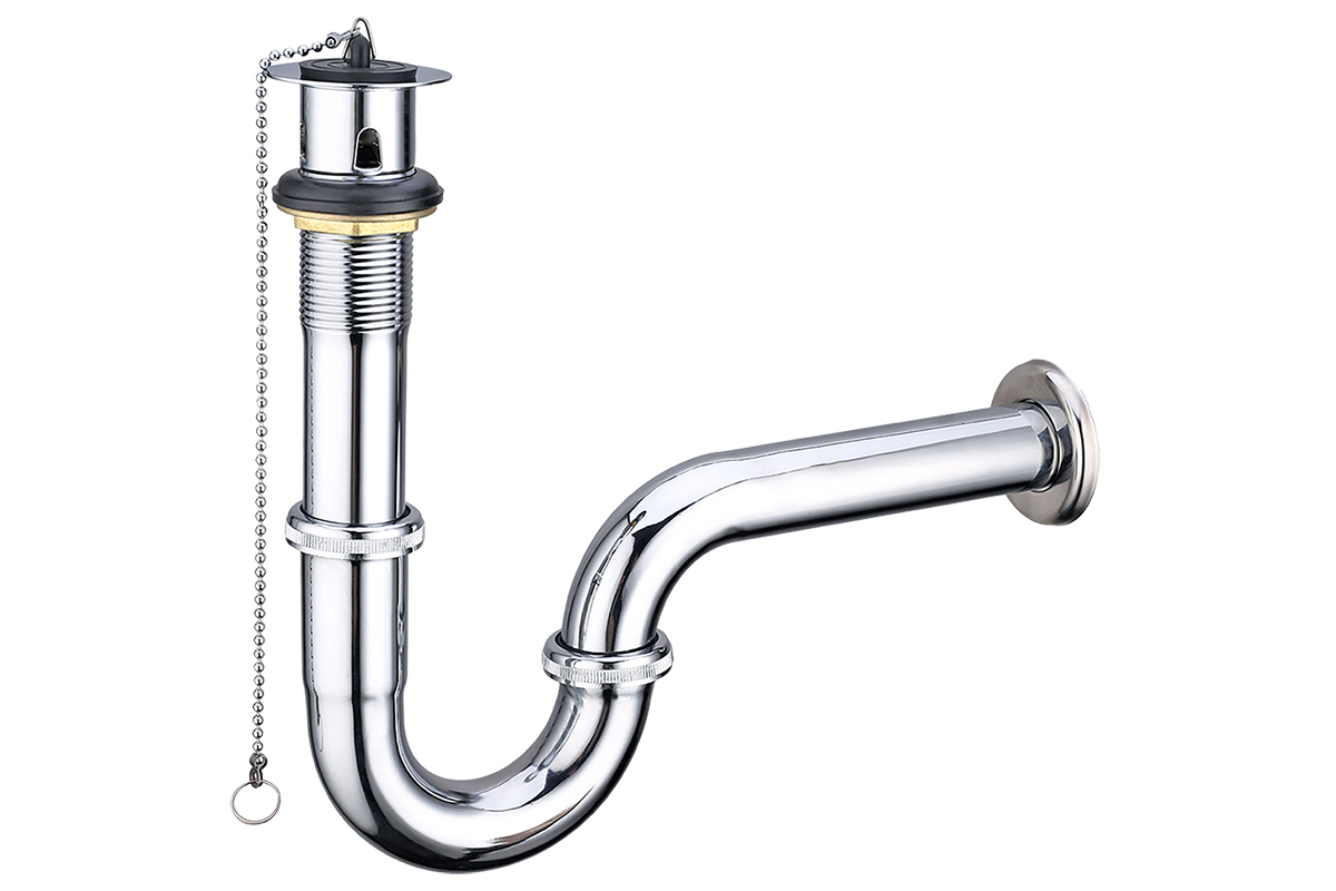 Cespol para lavabo en acero inoxidable