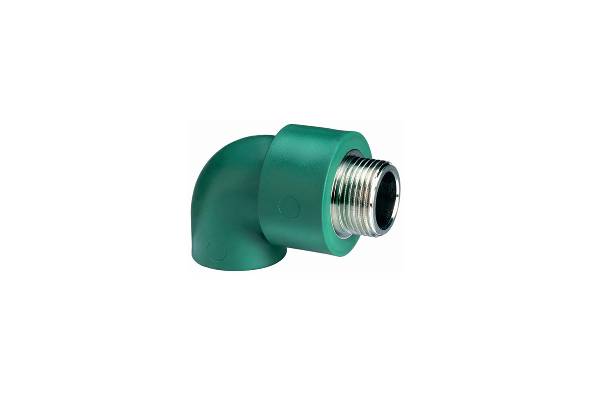 Codo 90  rosca macho 19 x 19 mm