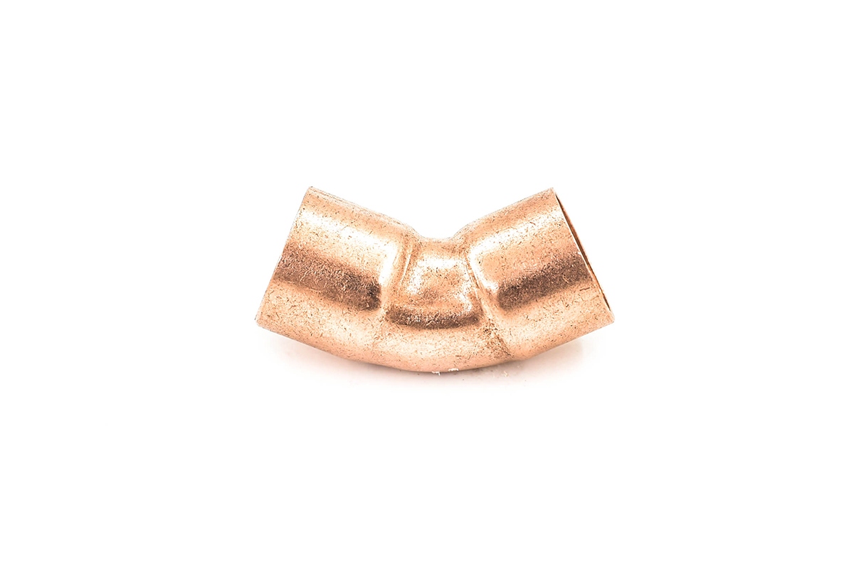 Codo cobre 32 mm x 45