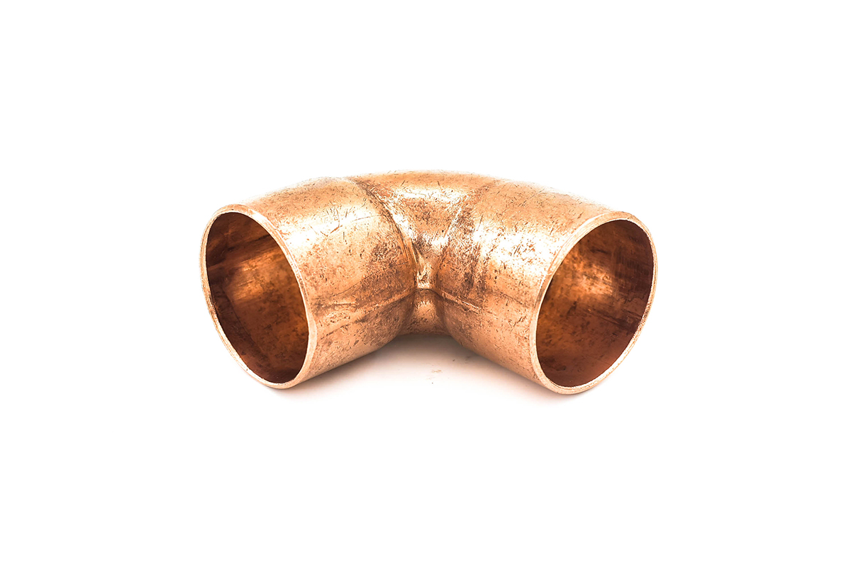 Codo cobre 38 mm x 90