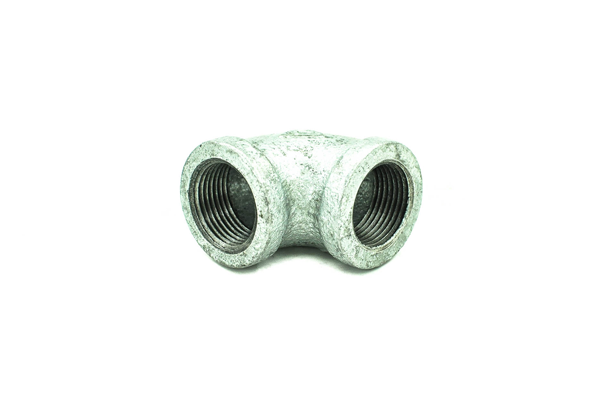 Codo galvanizado 19 mm x 90