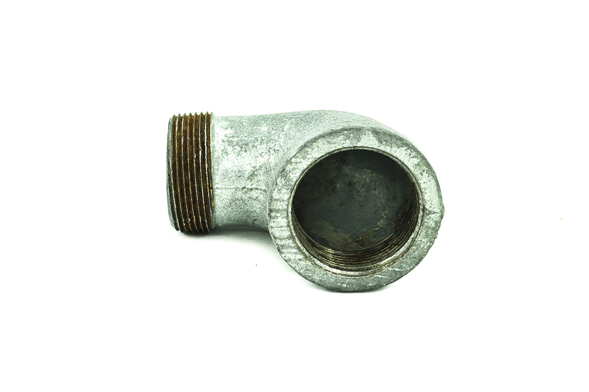 Codo niple galvanizado 38 mm (1 1/2