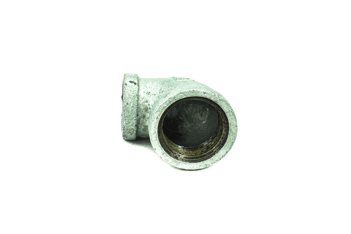 Codo reduccin galvanizado 25 mm x 19 mm