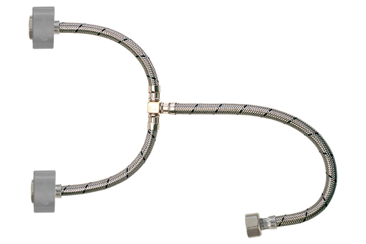 Conector T 1/2 1/2 para lavabo 55 cm 