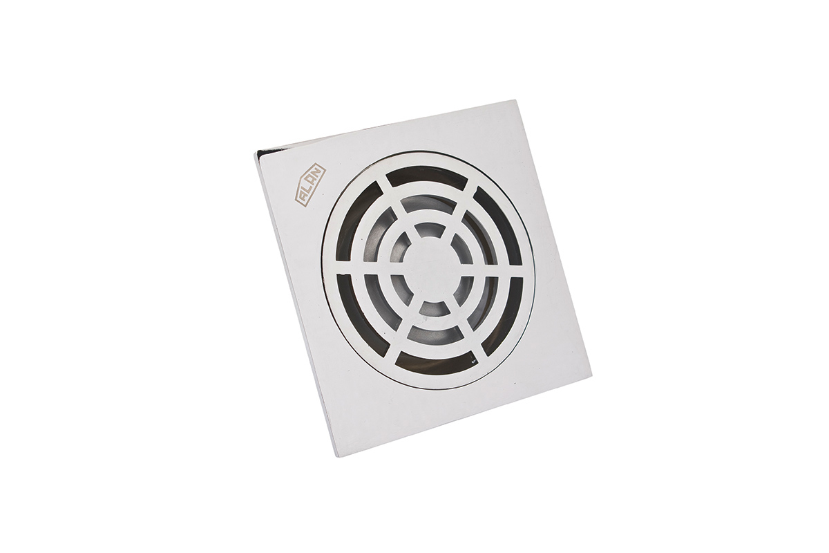 Coladera 6"x 6" acabado cromo 220