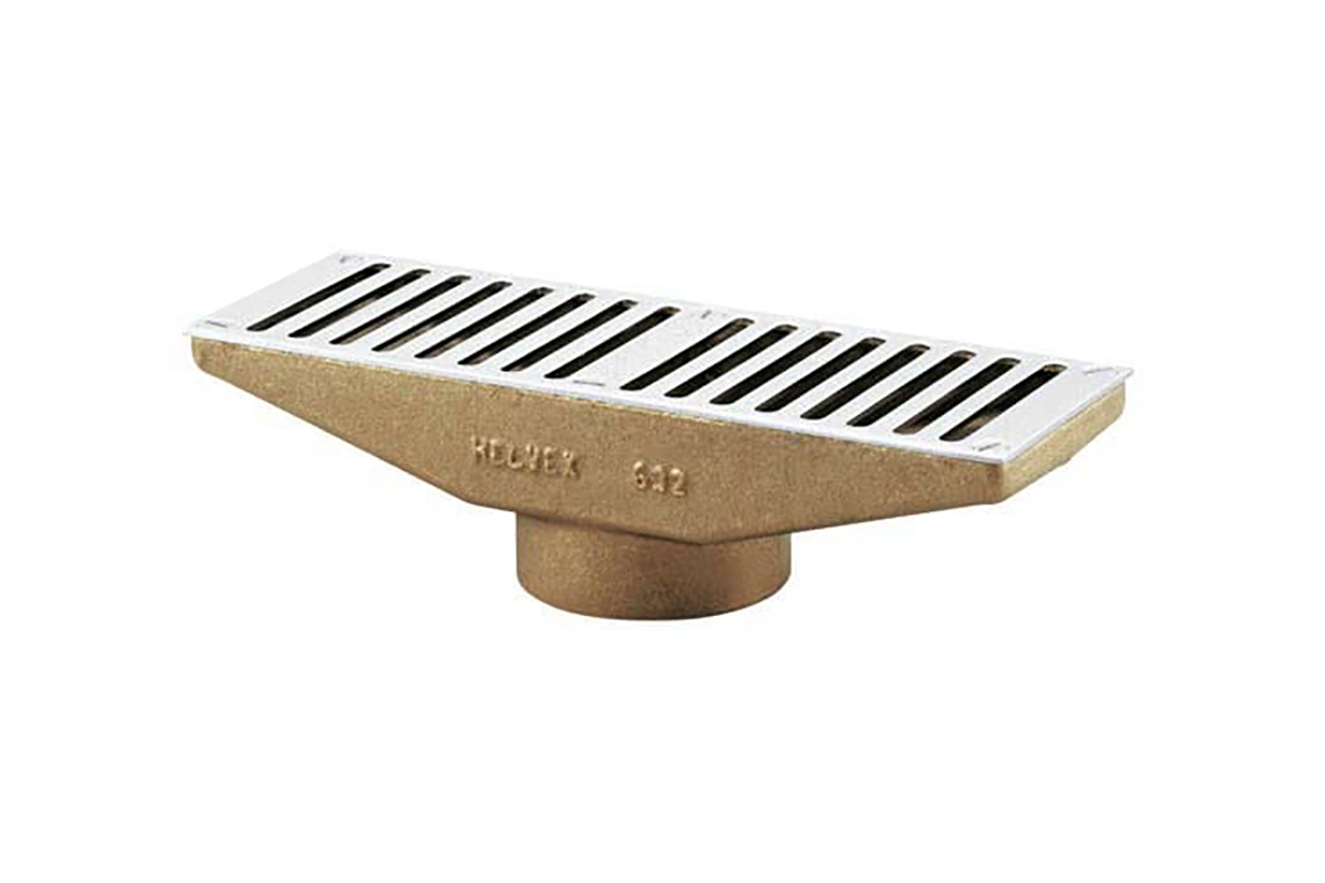 Rebosadero horizontal para pasillos, corredores o albercas 632-H