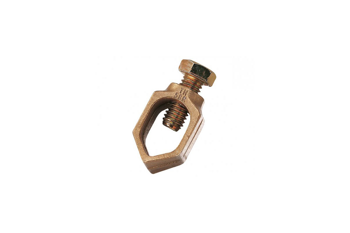 Conector bronce 5/8 para varilla de tierra 