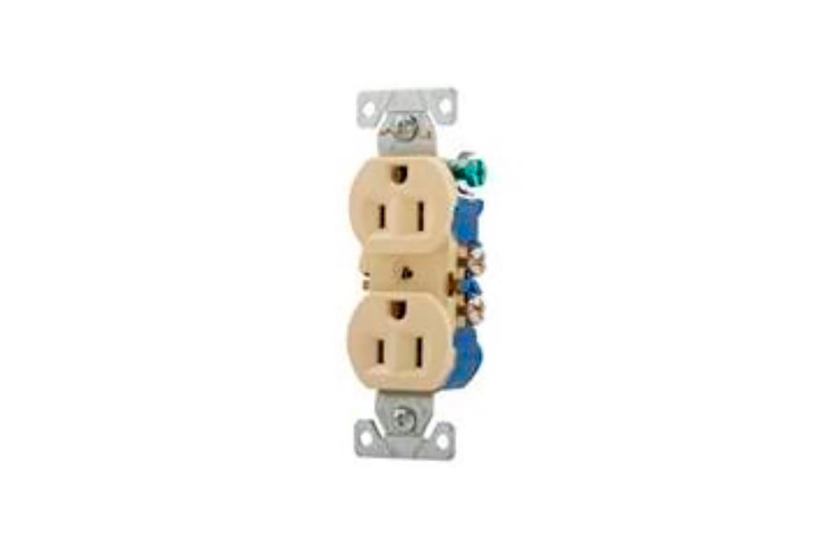 Contacto duplex 15A 125V color marfil