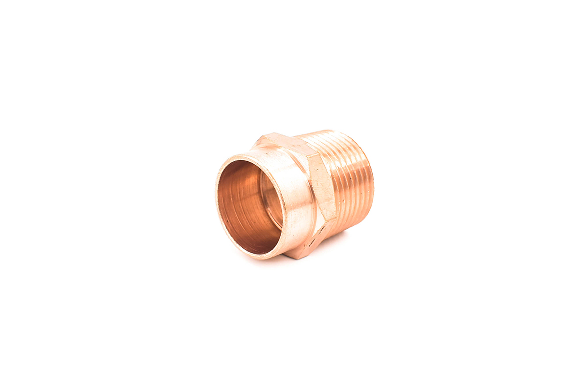 Cople de cobre con exterior de fierro 19 mm (3/4