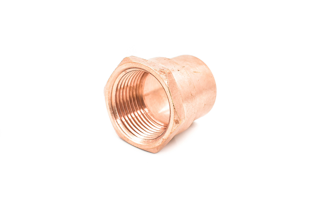 Cople de cobre con interior de fierro 25 mm (1