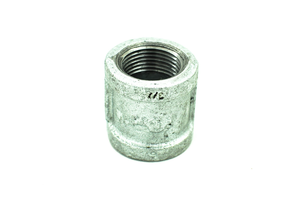 Cople galvanizado 19 mm liso 