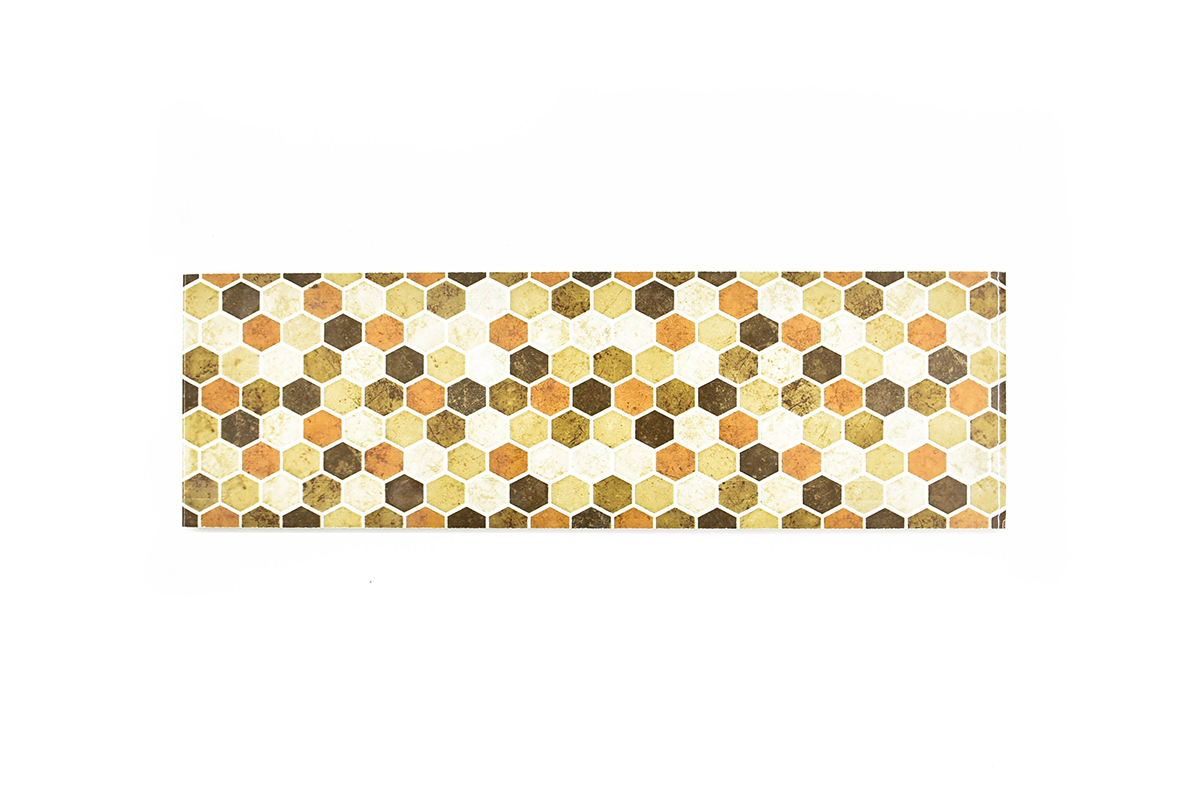Listel dolsey beige rojo 1A 12.5 x 40 cm 