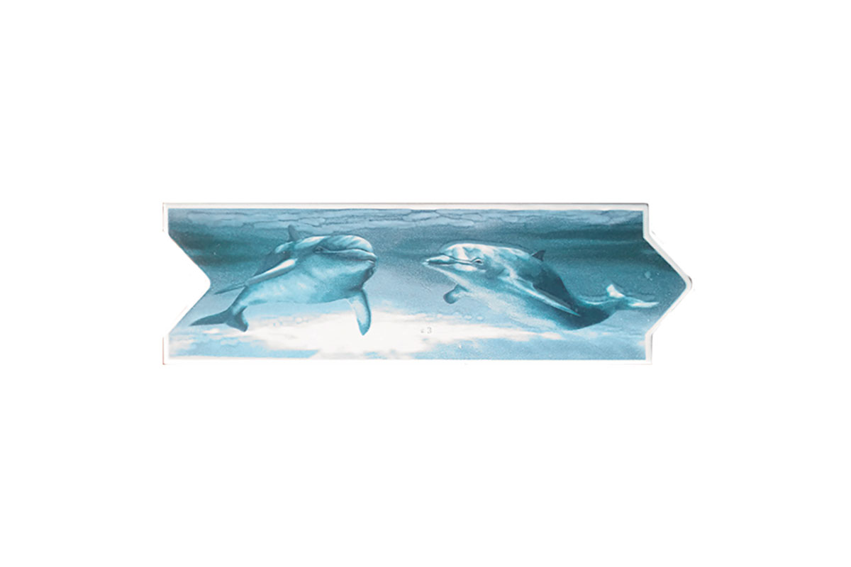 Decorado para bao 8 x 25 delfines 