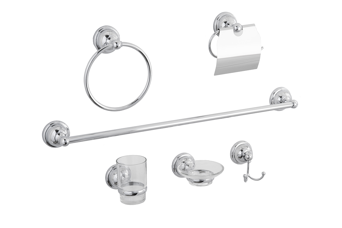 Juego de accesorios para bao 2600 acabado cromo