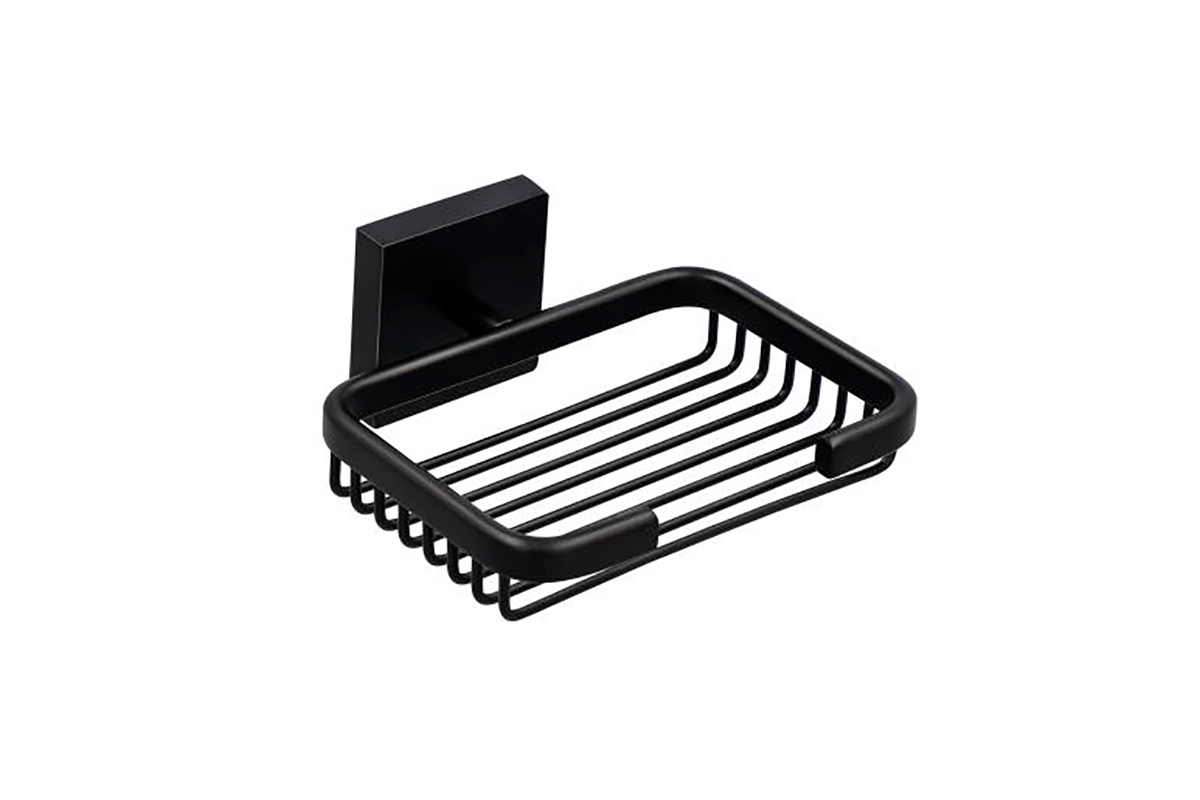 Jabonera Quadro 2 QU.08.02 acabado negro mate