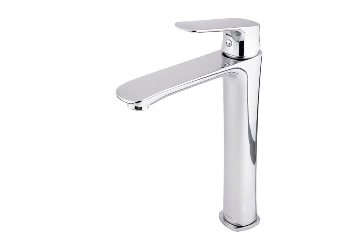 Monomando alto para lavabo Cassia 9435LU acabado cromo