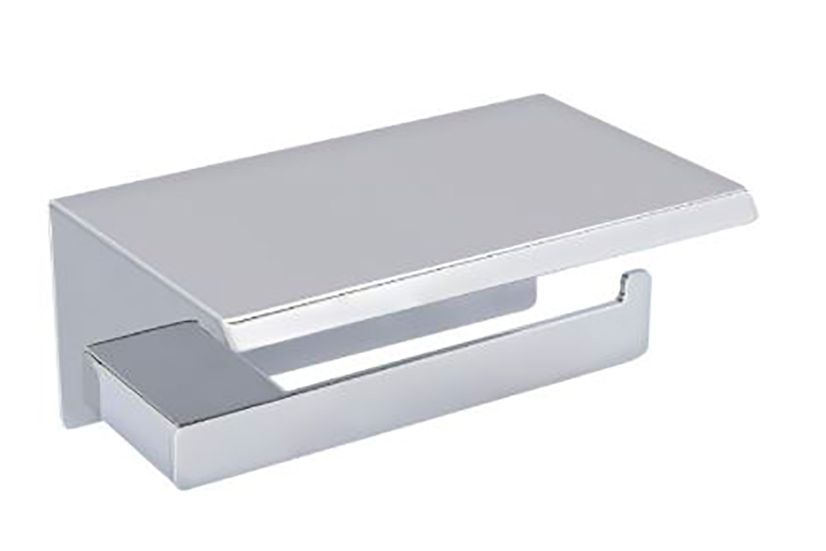 Portarrollo con cubierta QUADRO 2  QU.17 acabado cromo 