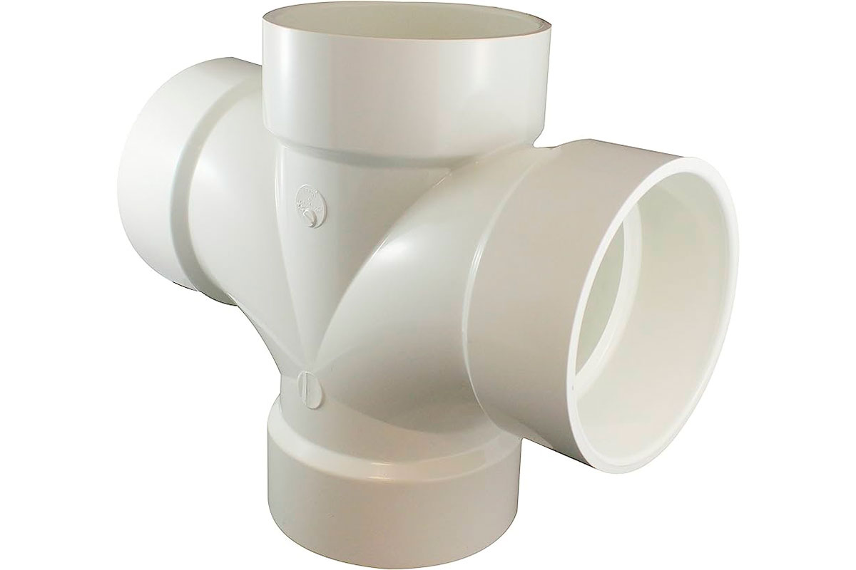 Doble Tee 100 pvc para cementar 
