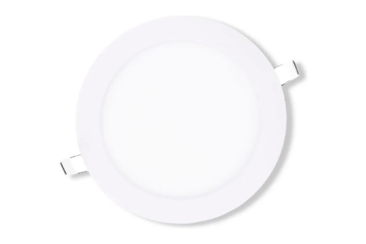 Plafn LED para empotrar en techo, luz calida EM-DO12W30-430B, Acabado blanco