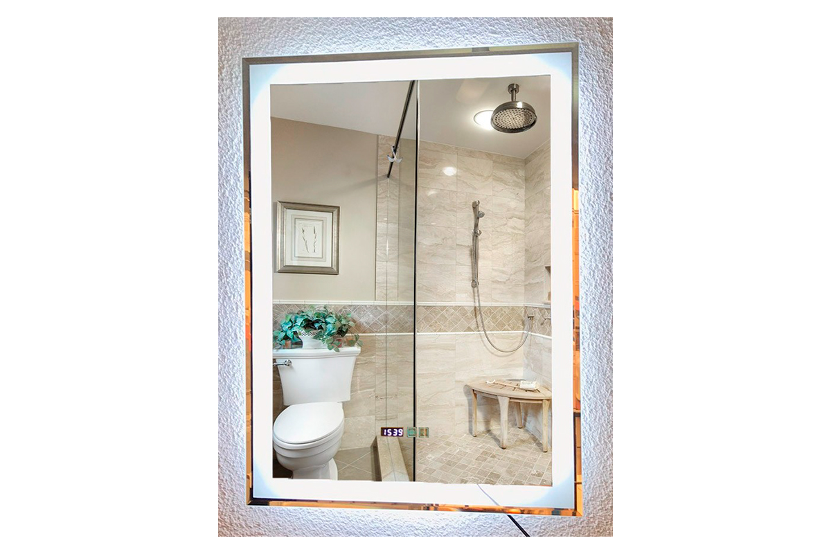 Espejo 80x60 cm, con Luz led de encendido touch y bluetooth EL8060E 