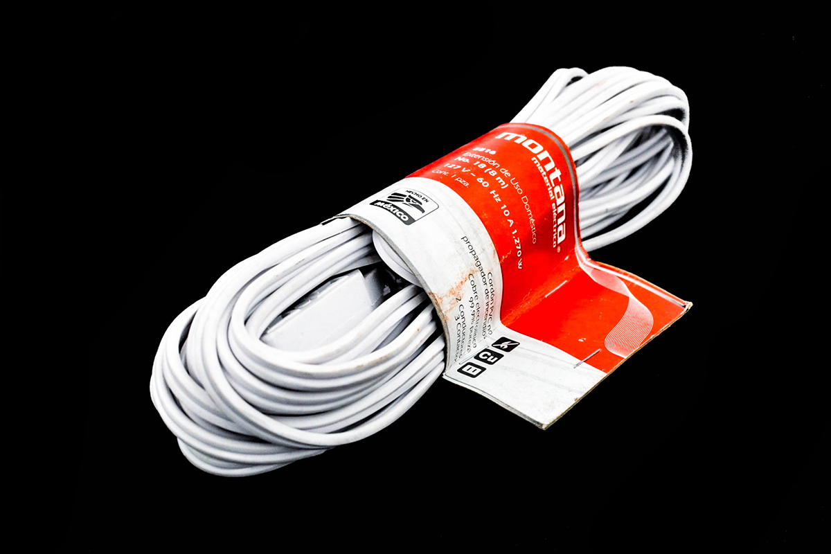 Extensin 8 mts SPT 5516 color blanco 