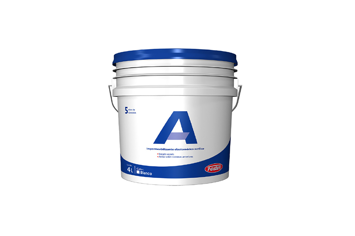 Impermeabilizante elastomrico base agua de secado rpido Blanco 4 lt A5