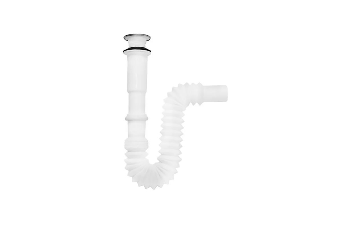 Cspol prctico tipo "P" para lavabo 1 1/4" flexible extensin