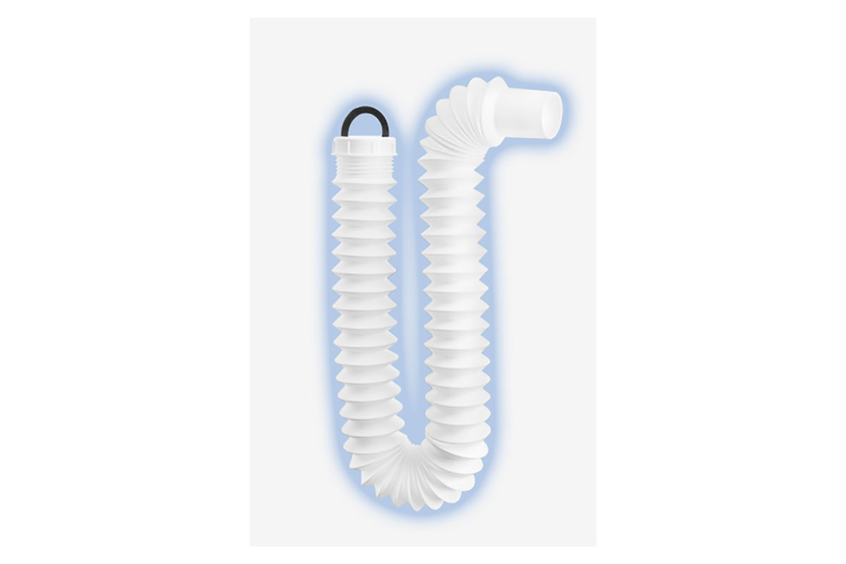 Extensin trampa flexible, jumbo para lavabo o fregadero F2944, 80 cm 