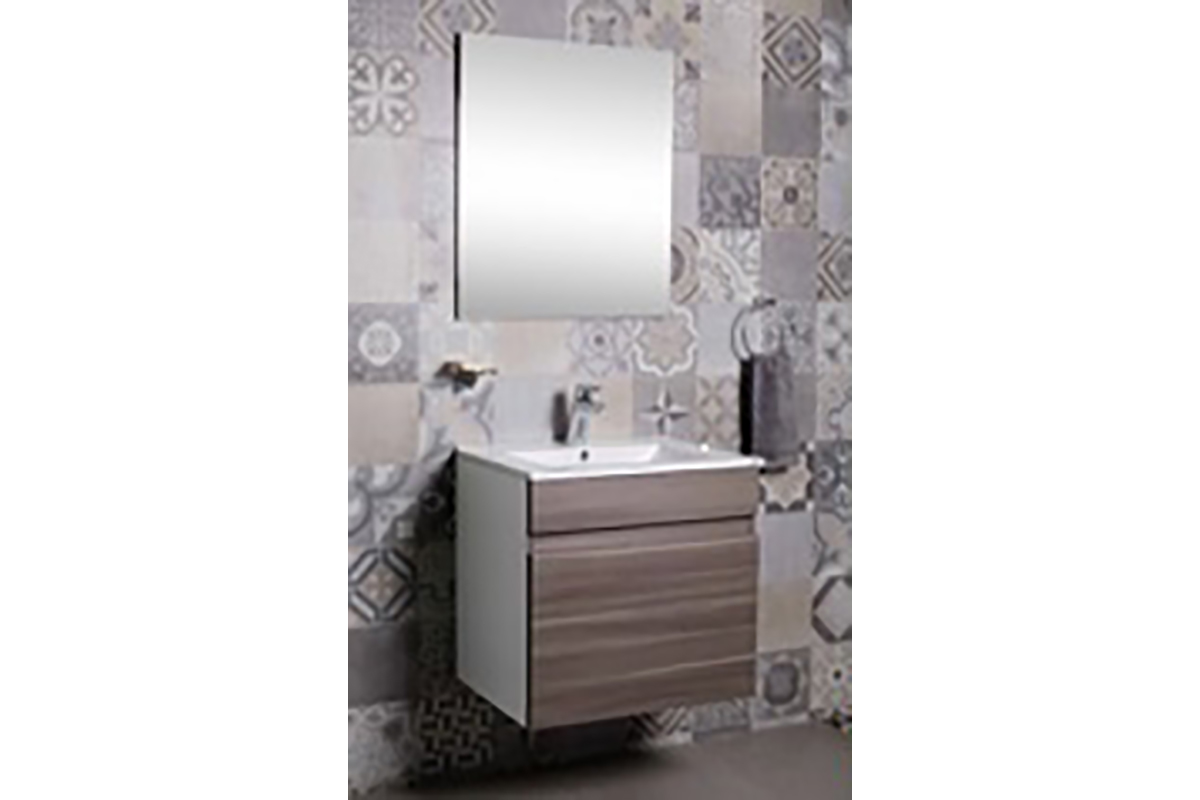 Gabinete suspendido Amplus color gris 60 x 46 cm