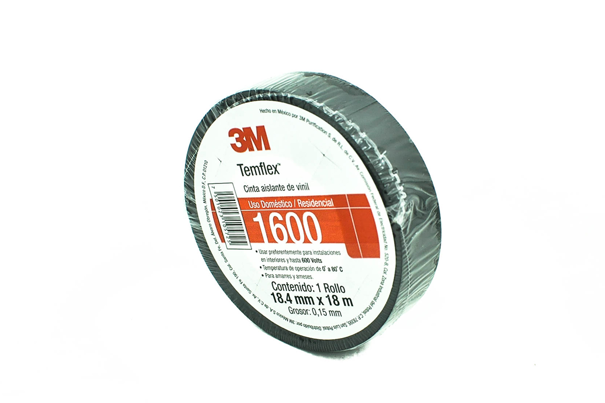 Cinta elctrica de aislar vinil 19 mm x 18 ML