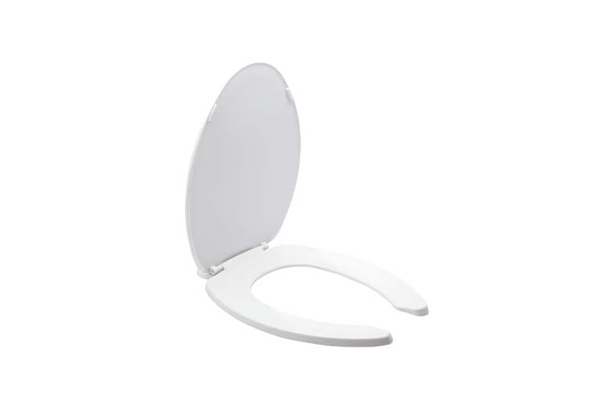 Asiento alargado con tapa, AT-2 color blanco