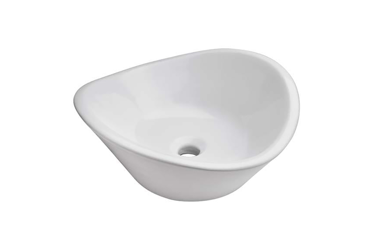 Lavabo de sobreponer Cassini color blanco