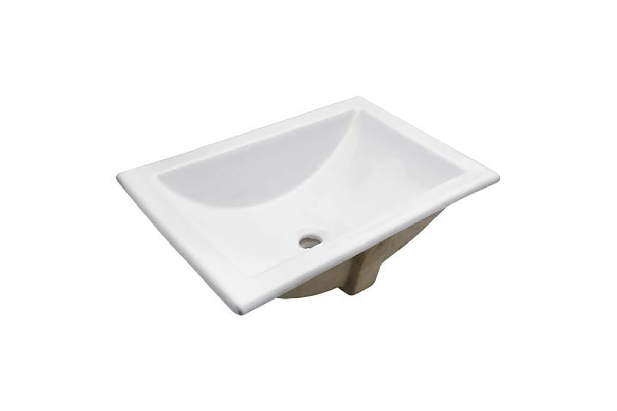 Lavabo rectangular sobreponer, Marcus color blanco