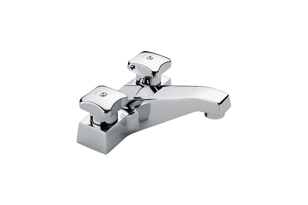 Mezcladora de lavabo integral 4" MI-01 acabado cromo 