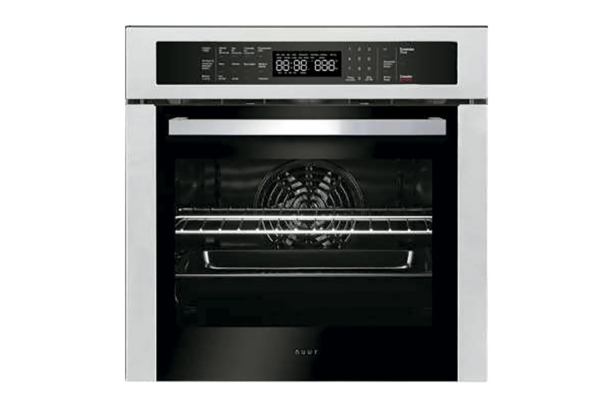 Horno de gas LP 59.5 x 57.5 x 59.5 cm,  en acero y vidrio negro