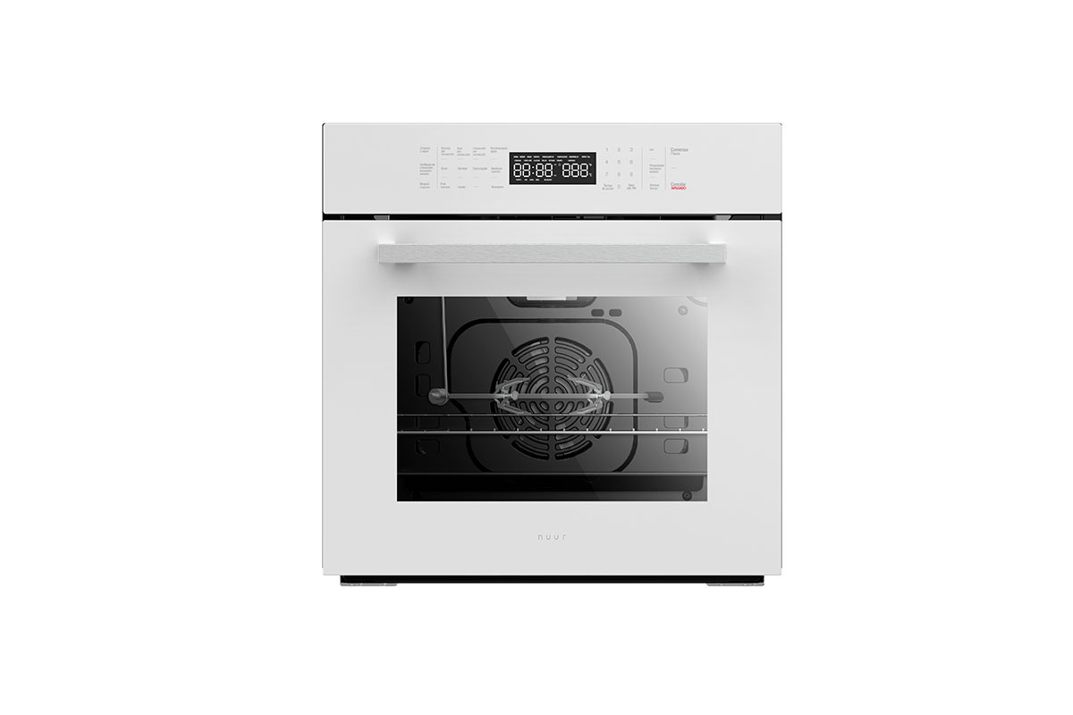 Horno de gas LP 59.5x 57.5 x 59.5 cm, vidrio blanco