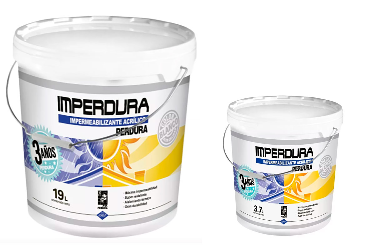 Kit Imperdura 3 aos cubeta 19 Lts ms galn de regalo, color blanco