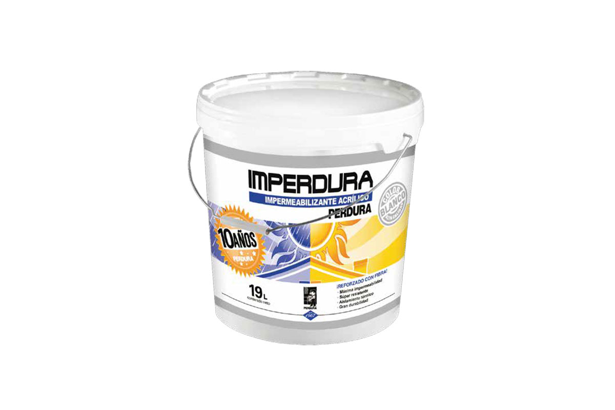 Impermeabilizante acrlico 10 aos, cubeta de 19 lts 
