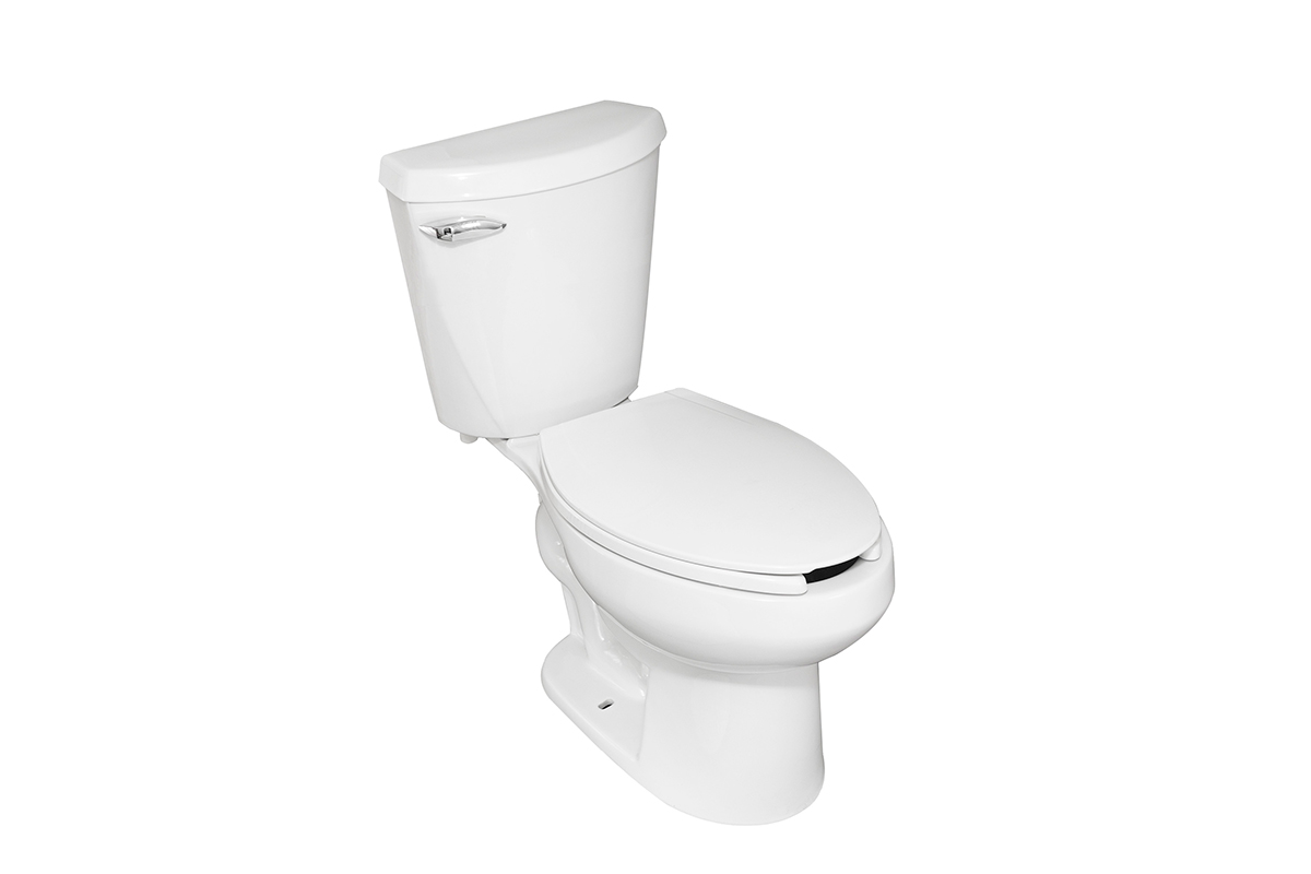 Inodoro alargado Austral de palanca color blanco 