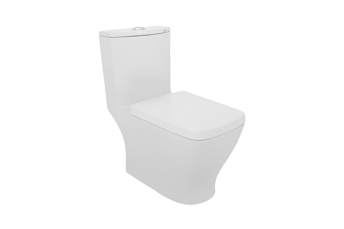 Inodoro one piece Capri plus trampa oculta color blanco 