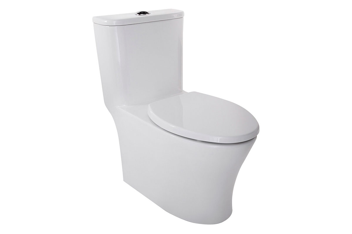 Inodoro one piece Rivoli plus, color blanco 