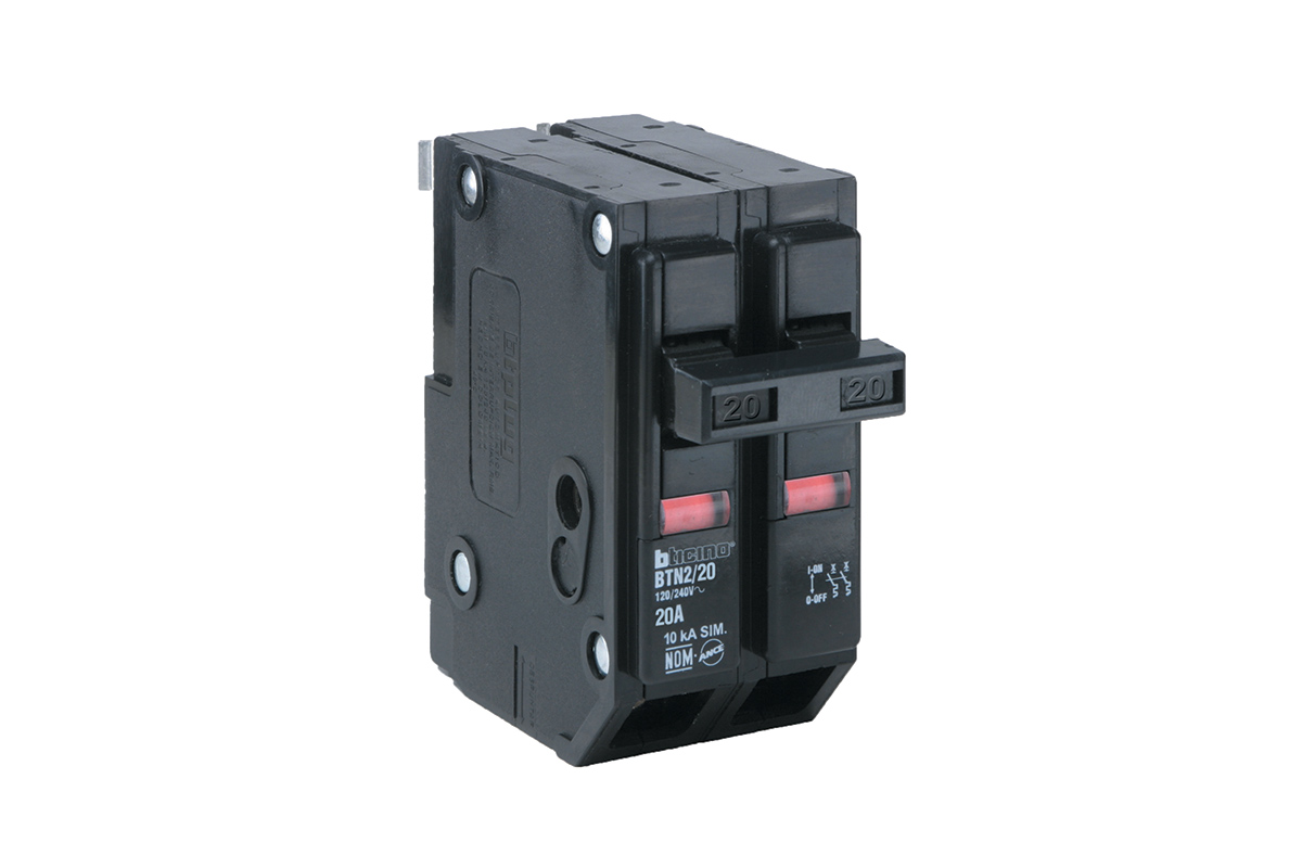 Interruptor termomagntico 2 polos 20 AMP