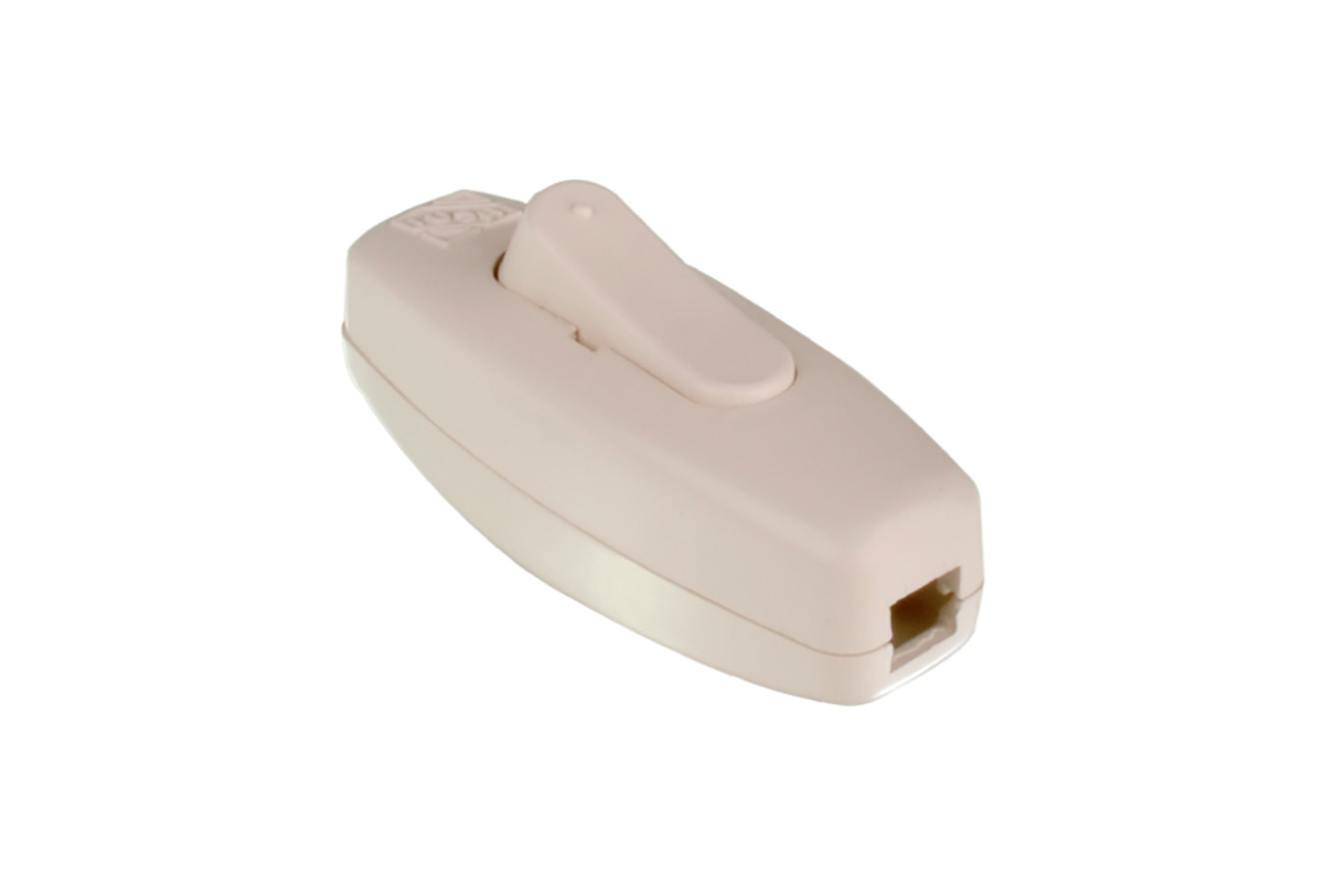 Apagador de paso para lmpara de buro 348 color marfil 