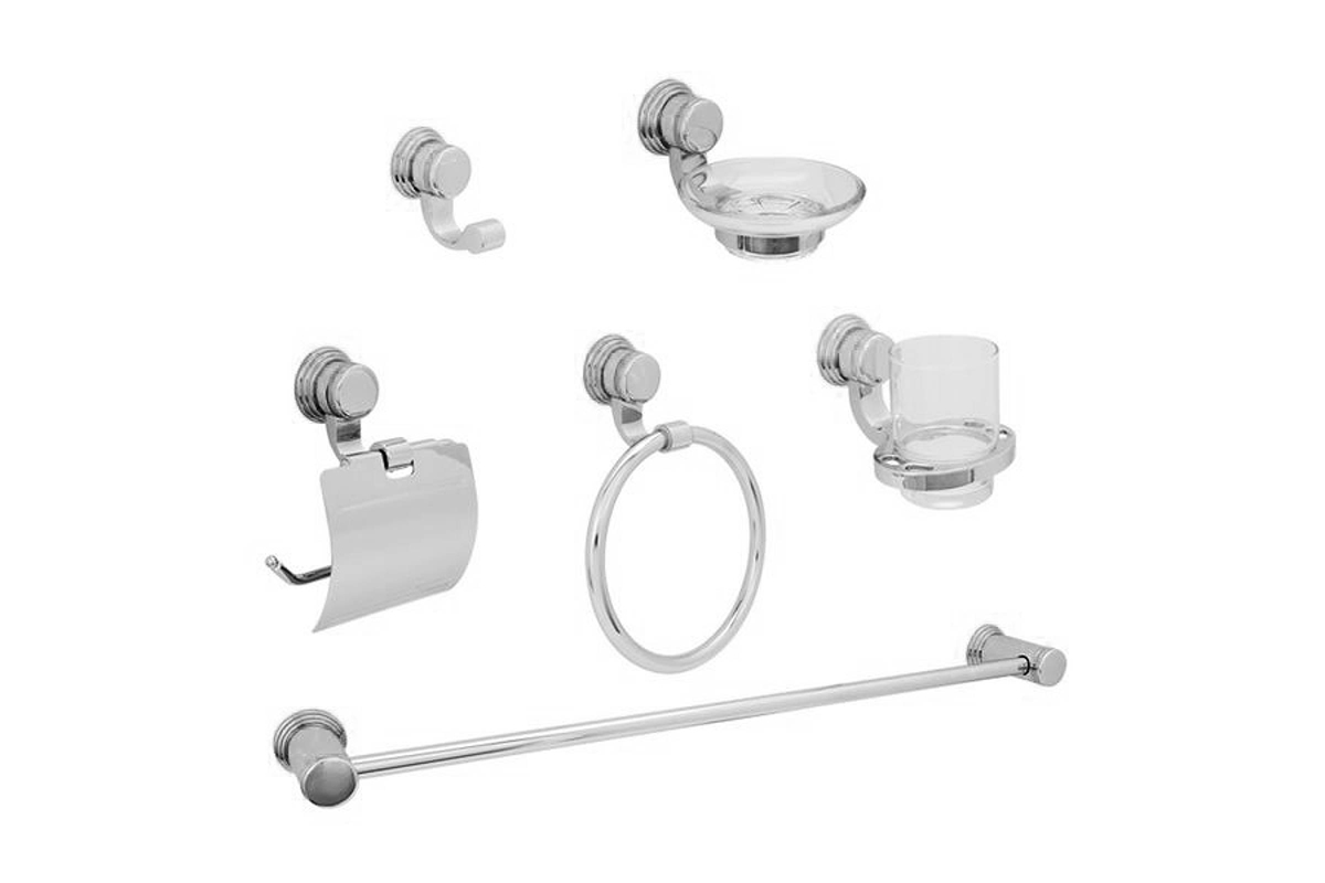 Juego de accesorios Clsicos para bao, 1400 acabado cromo