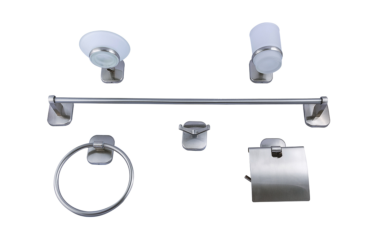 Juego de accesorios para bao 18000 acabado satn 