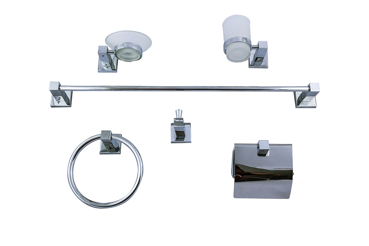 Juego de accesorios para bao 8022 acabado cromo