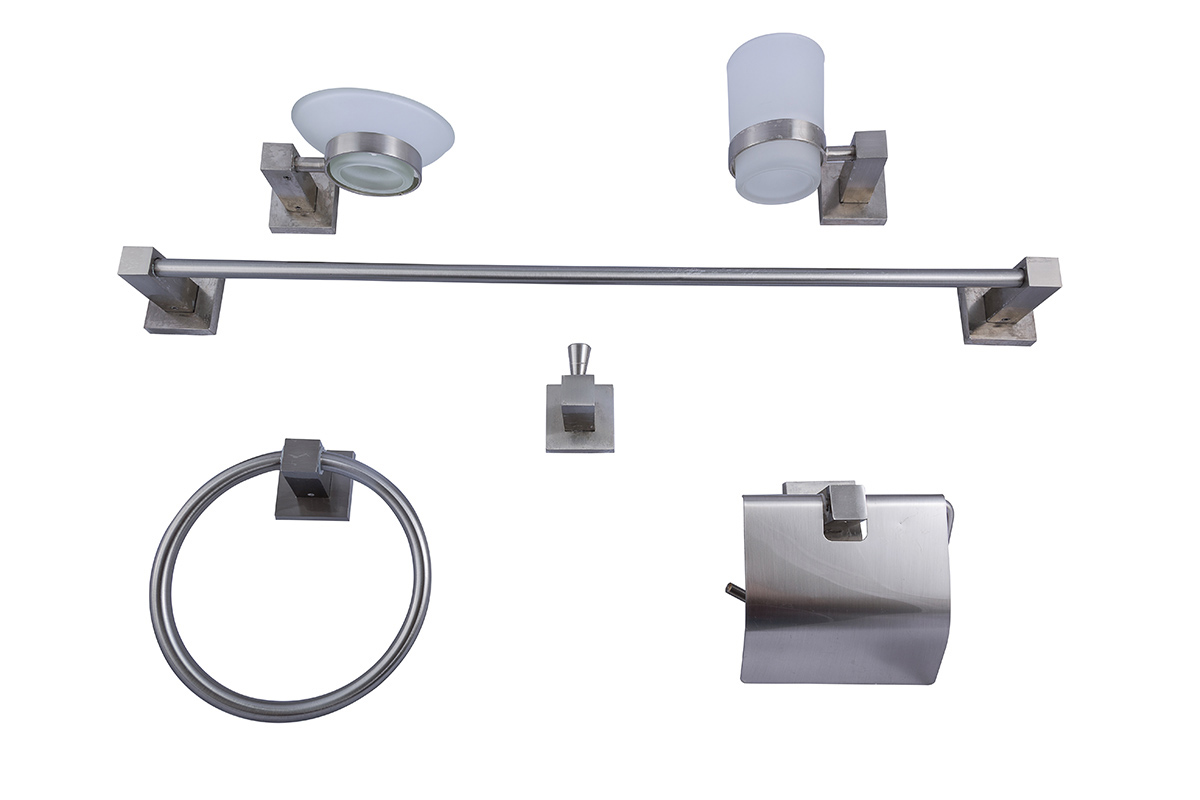 Juego de accesorios para bao 8022 acabado satn 